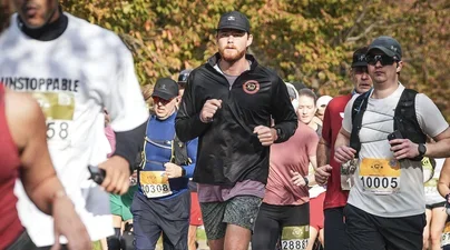 Marine Corps Marathon participant