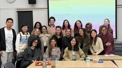 Class photo from the NECR Fall 2025 1.5 credit course Ethical AI in Human Rights, Social Justice, and Conflict Resolution course