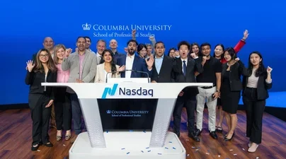 Students at Nasdaq