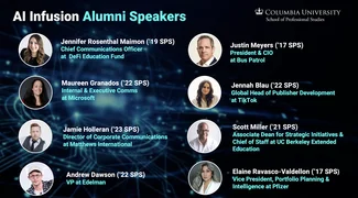 AI Infusion course alumni speakers