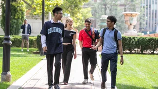 Students on campus