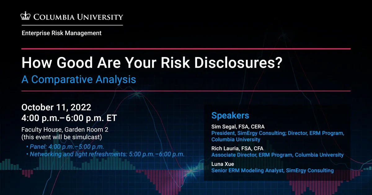 How Good Are Your Risk Disclosures? A Comparative Analysis | Columbia ...