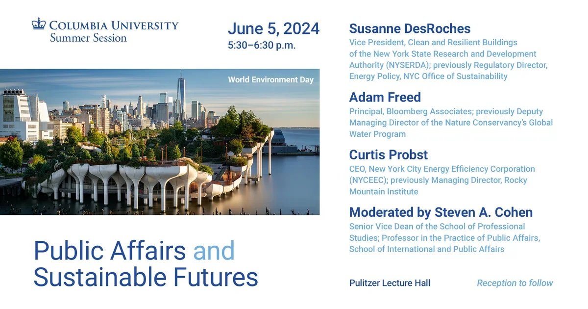SPS Summer Public Event: Public Affairs and Sustainable Futures