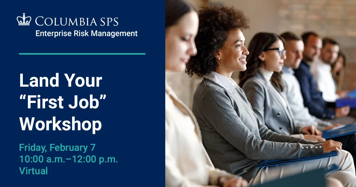 Land Your “First Job” Workshop | Columbia University School of ...