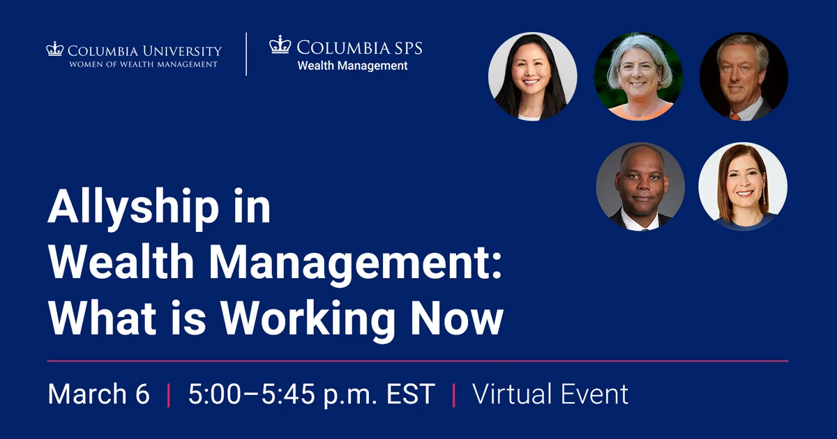 Allyship in Wealth Management: What is Working Now | Columbia
