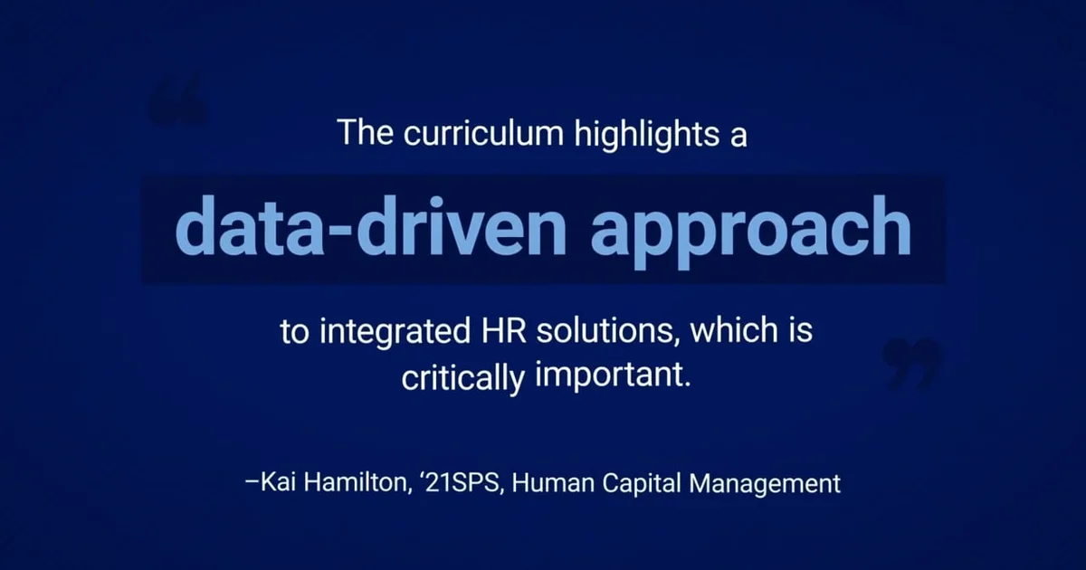 Academics Master's Degrees Human Capital Management FullTime