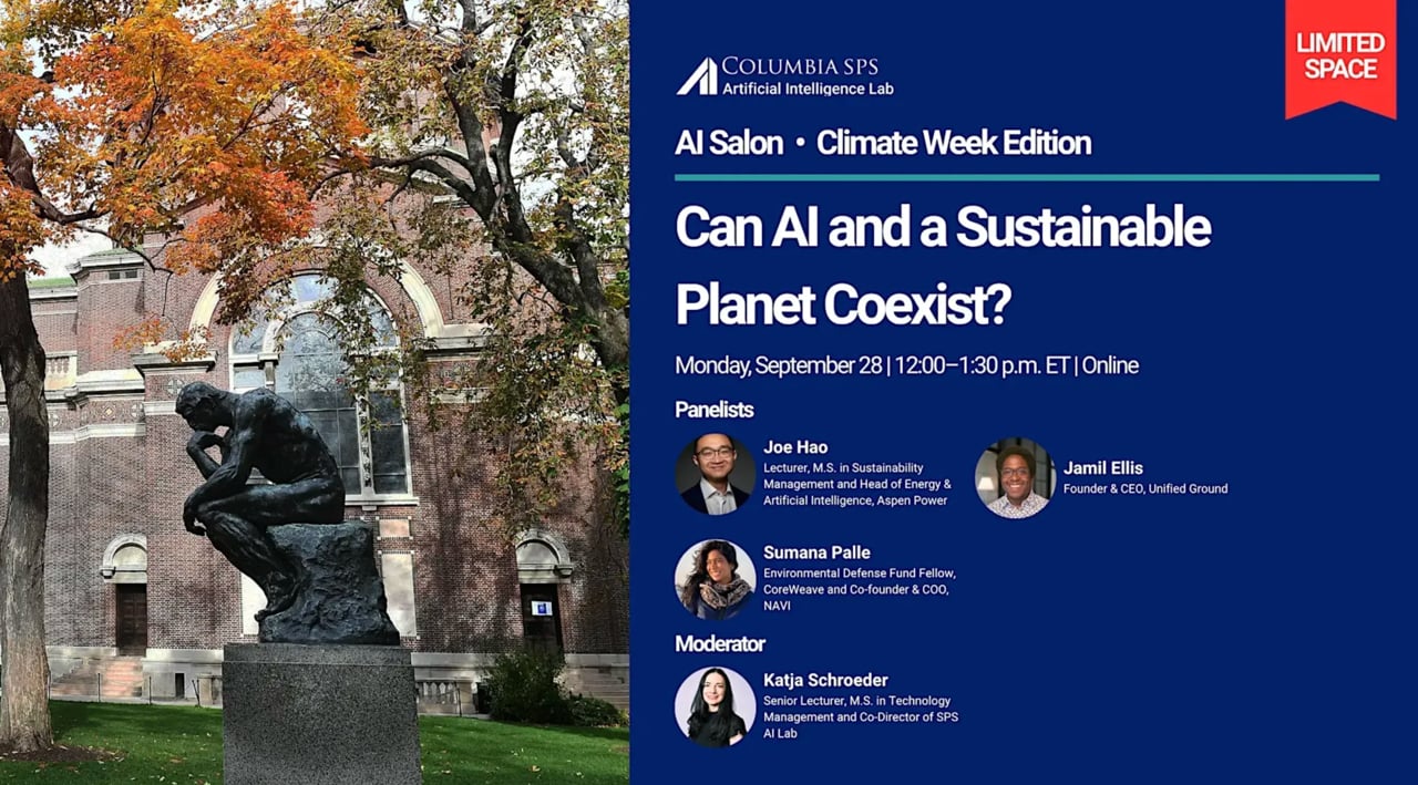 Can AI and a Sustainable Planet Coexist?